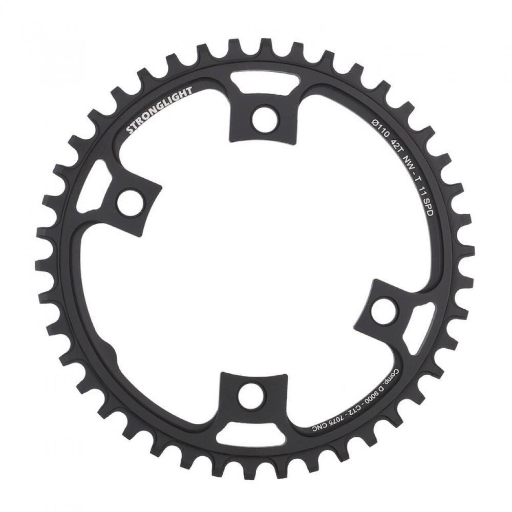 Plateau gravel 4 branches Stronglight Shimano Ultegra 6800 Ct2 42Dts Mono Shiman 2/2