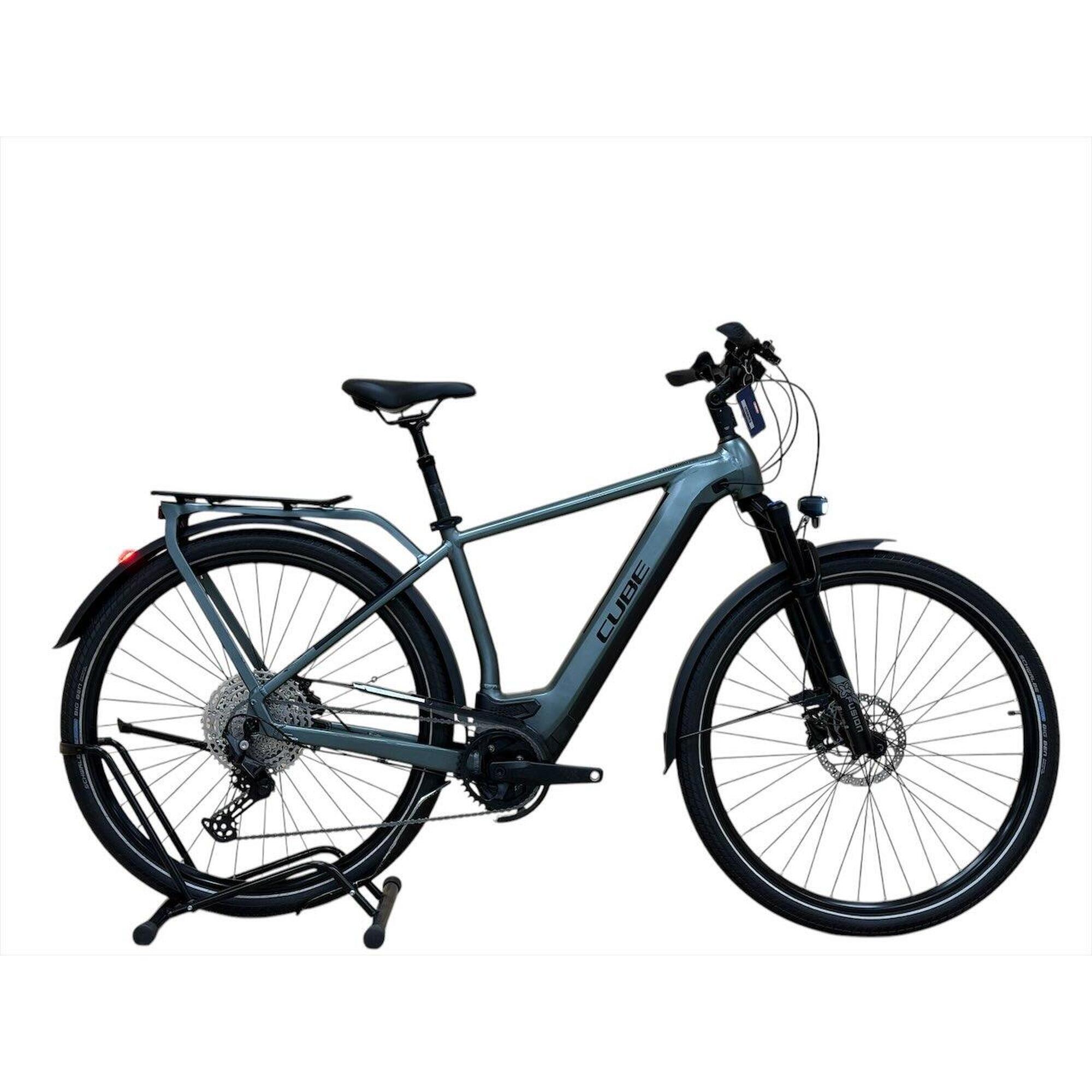 Cube - Reconditionné - Vélo Électrique Cube Kathmandu Hybrid Pro 625 - Comme Neuf  - Vélo Ville Longue Distance - Noir|vert - 50 Cm - Decathlon