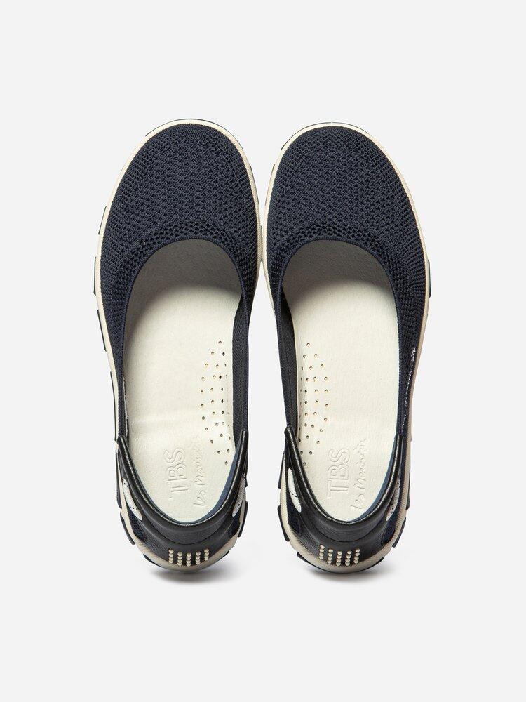Ballerines plates Femme - JIVIANA Bleu 3/4