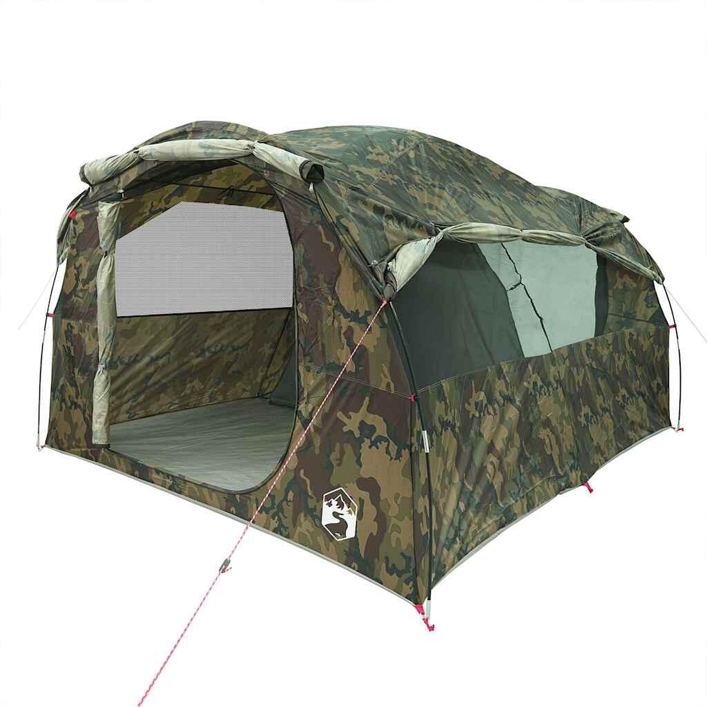 Tienda túnel VidaXL camuflaje impermeable para 6 personas 4/7