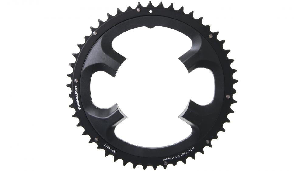 Stronglight kettingblad 7075 zwart 11-speed 110 mm 50 tanden Shimano FC-5800 2/3