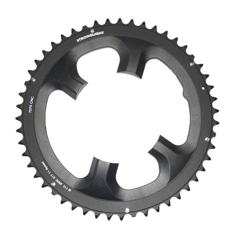 STRONGLIGHT Mod. 17 Chainring 49T Aluminium Outer - Black.