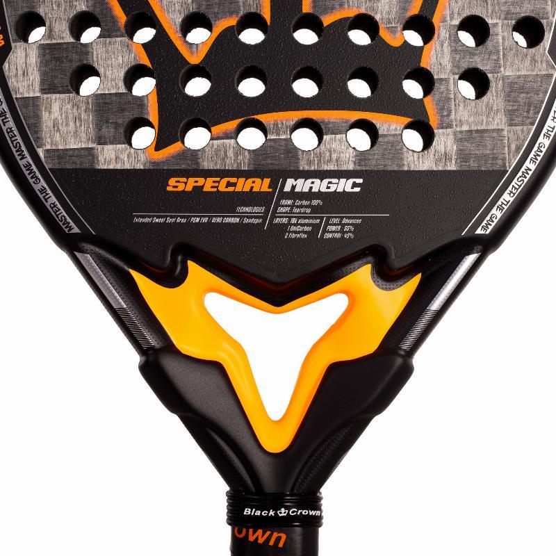 raquette de padel unisexe black-crown Special Magic 2025 NOIR