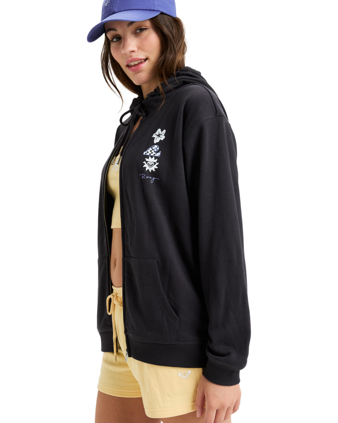 Roxy Surf Stoked Zip Hoodie-Phantom 3/5