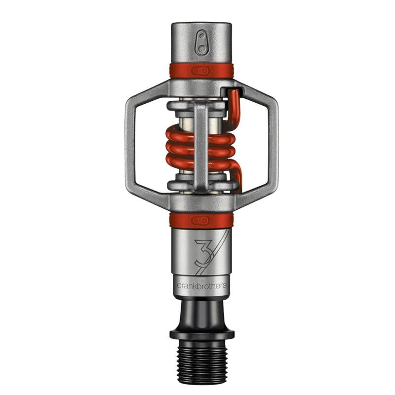 Pédales EGG BEATER 3 Inox/Rouge