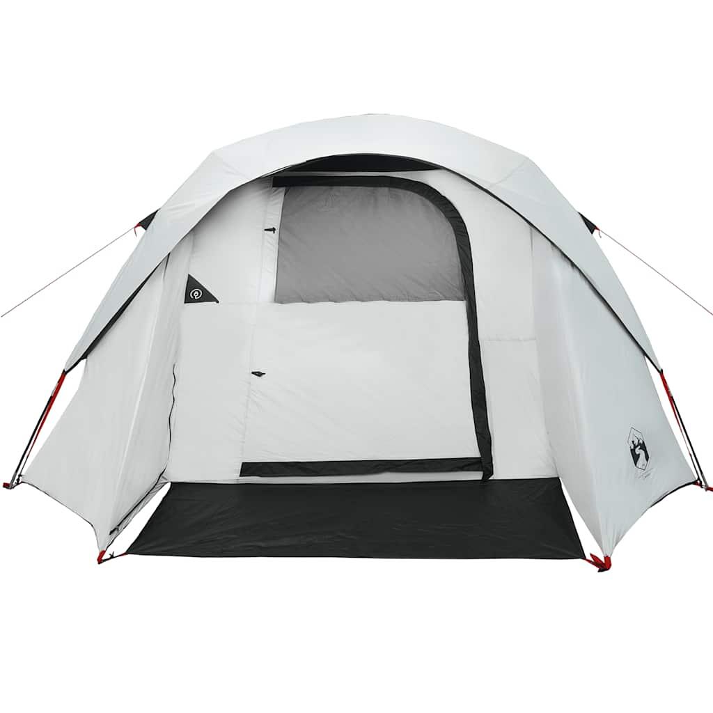 VidaXL tienda de campaña cabina 4 personas tela opaca blanca impermeable 6/7