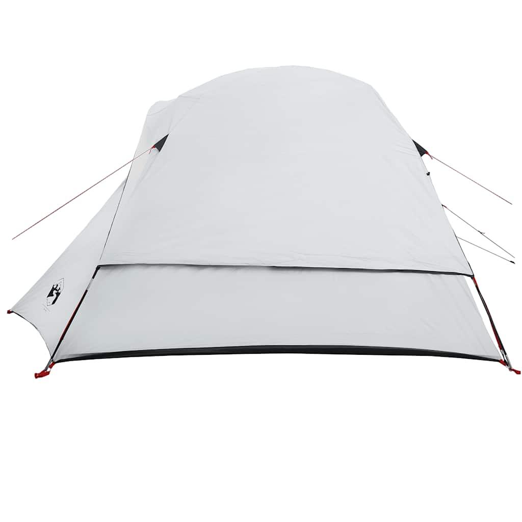VidaXL tienda de campaña cabina 4 personas tela opaca blanca impermeable 7/7