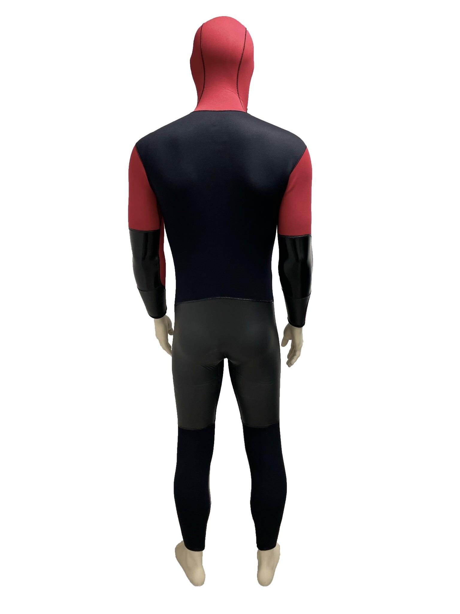 Monopièce canyoning 5 mm Enfant rouge noir 2/5