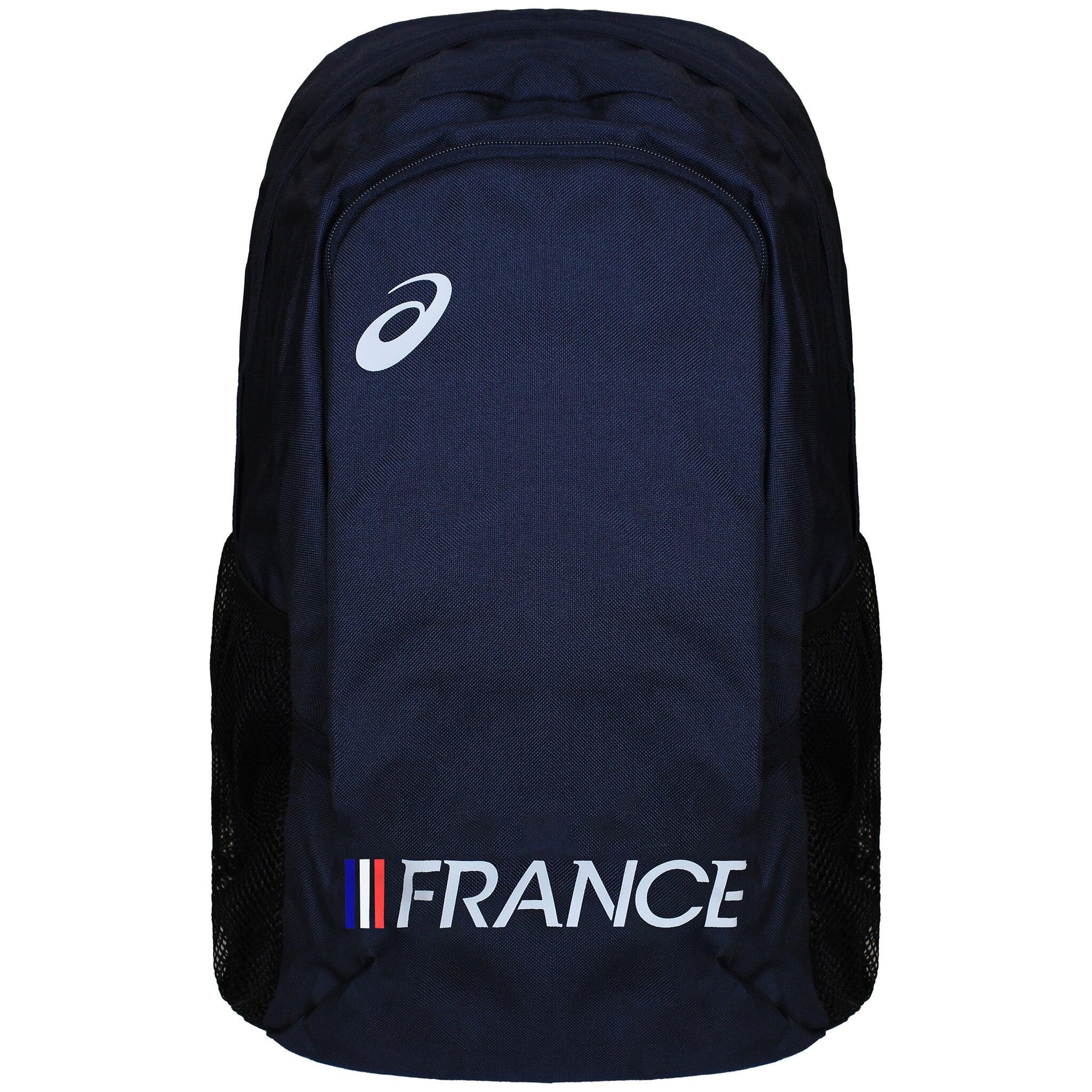Asics France Logo Mens Navy Backpack 3/3
