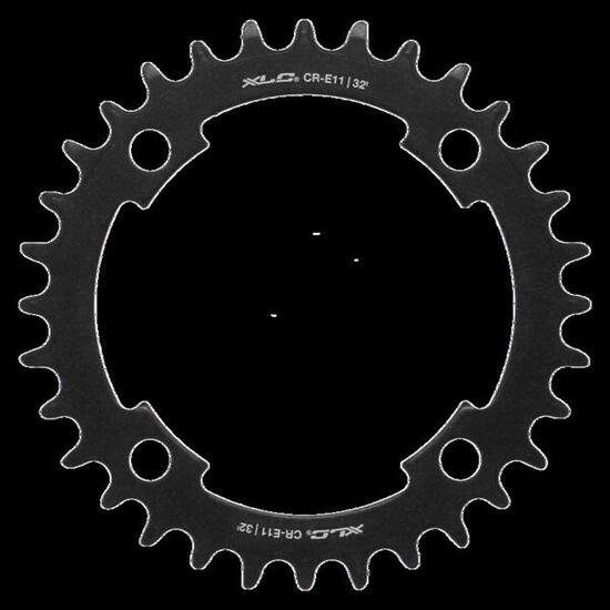XLC E-Bike Kettenblatt für Mittelmotor Stahl BCD 104mm, 32 Zähne, 117g