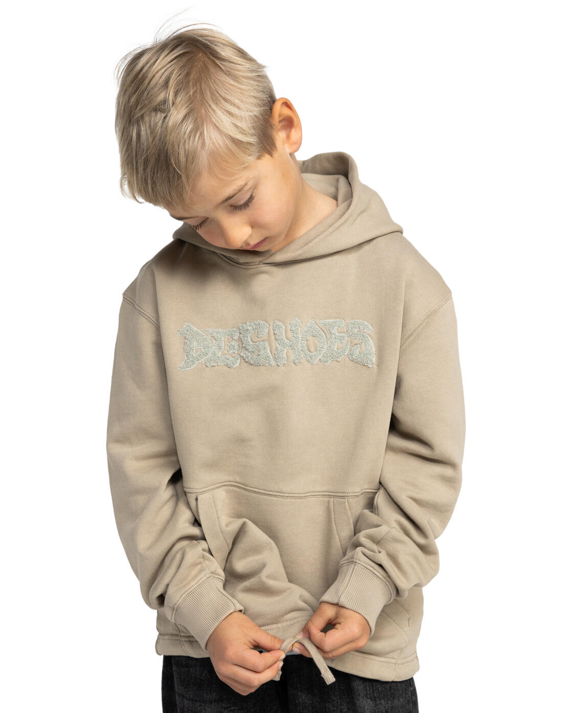 Sweat à capuche MORTAR Beige Garçon 3/4