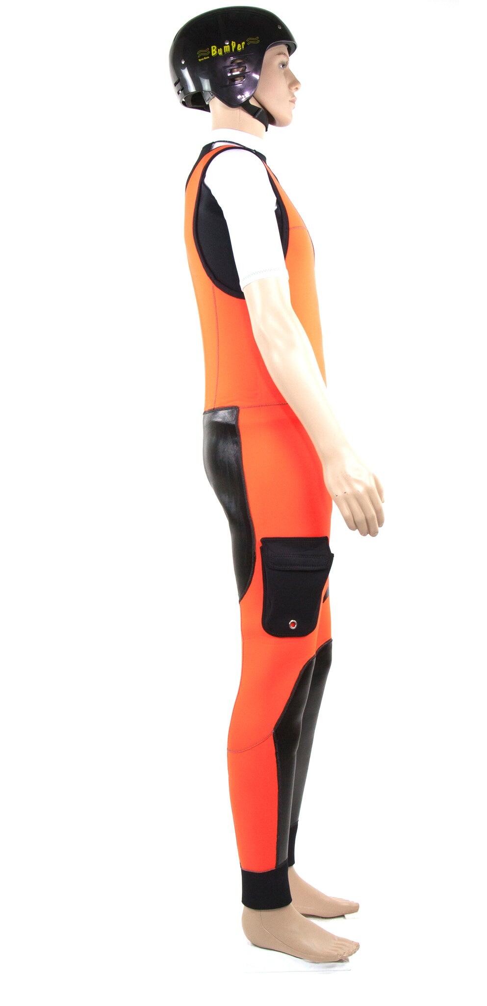 Pantalon Long John guide  Adulte 5 mm orange 3/6