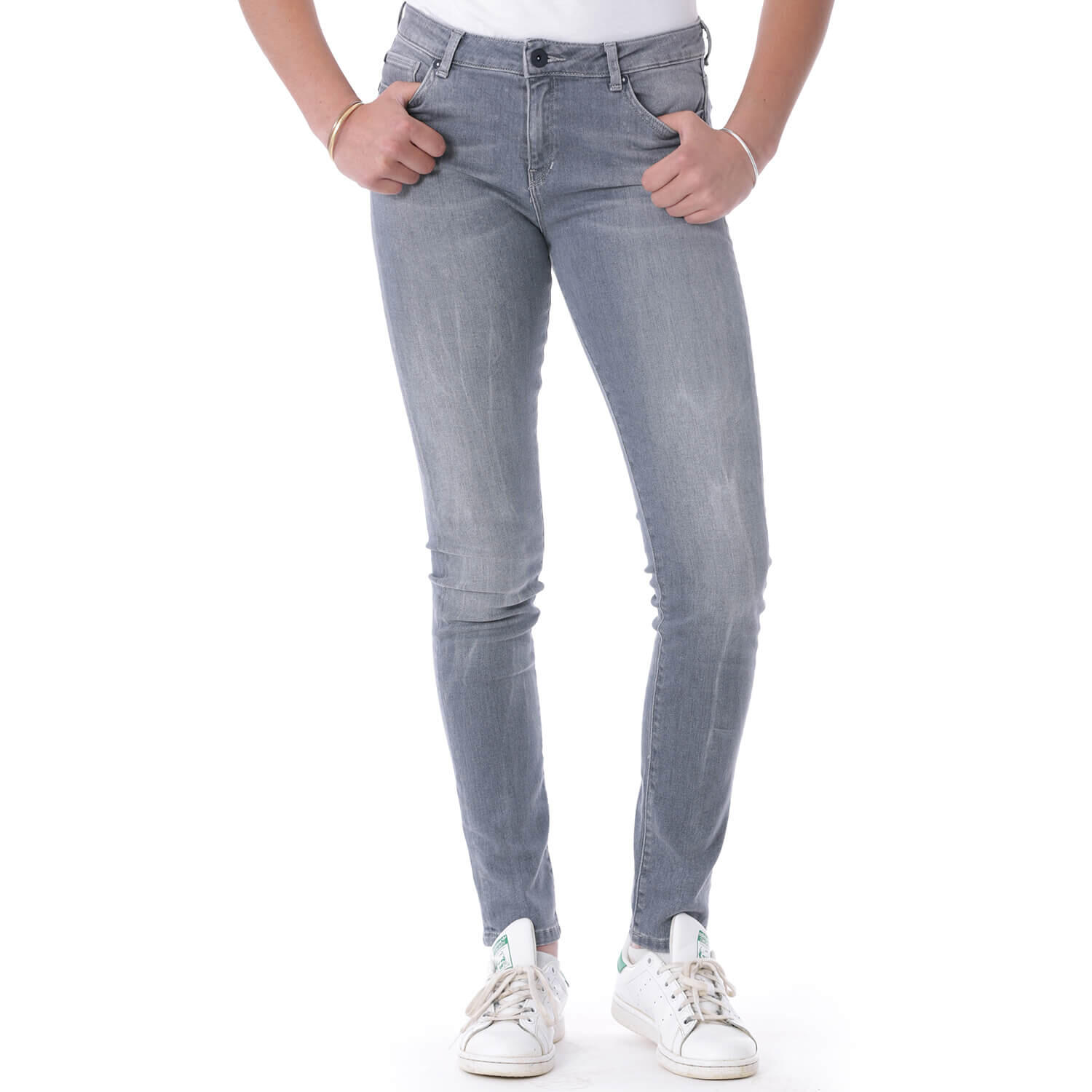Shilton - Jean Coupe Slim Light Femme - Pantalons - Gris - Decathlon