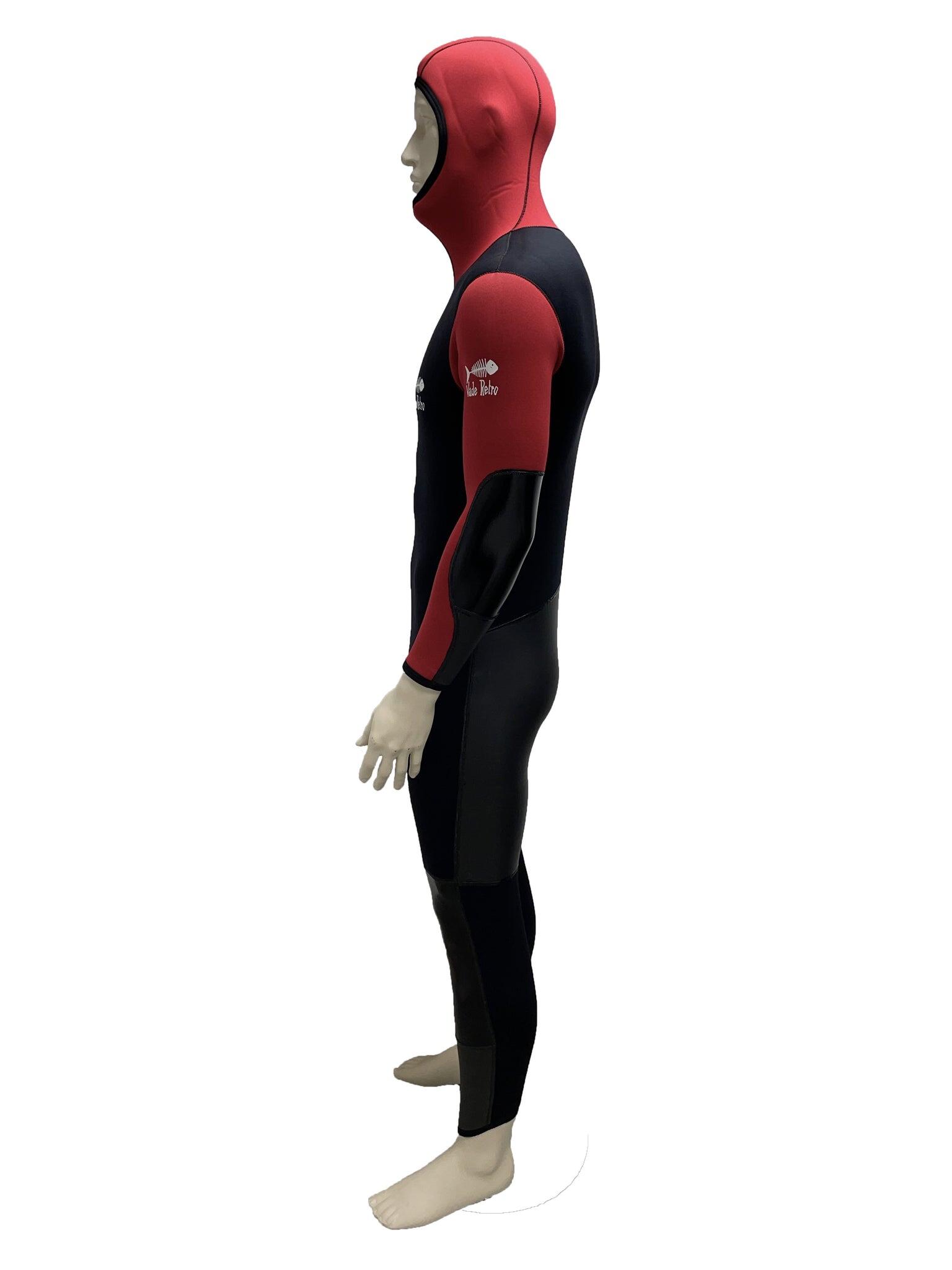 Monopièce canyoning 5 mm Enfant rouge noir 3/5