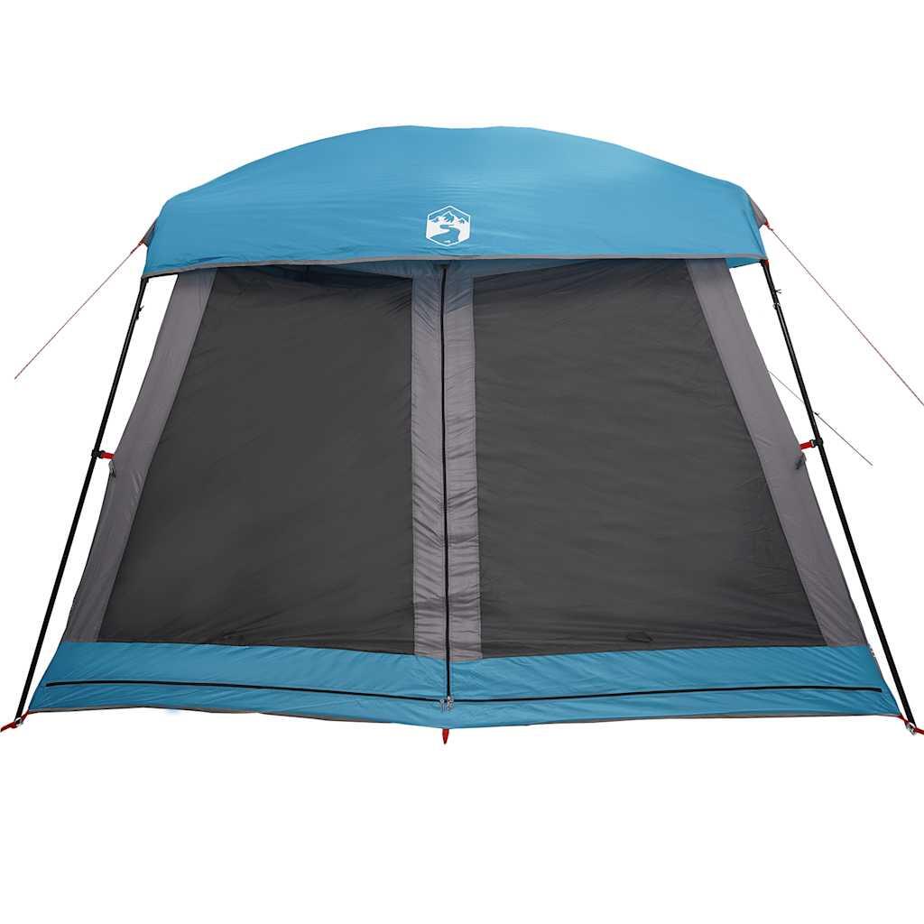 VidaXL Tienda familiar 6 personas impermeable azul 6/7