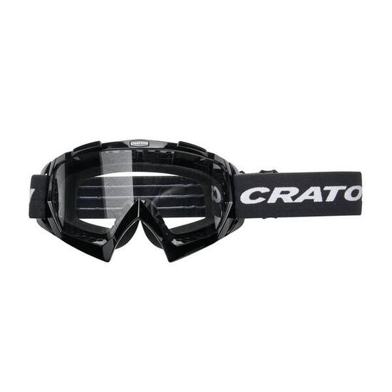Cratoni MTB Brille C-Rage Rahmen schwarz glanz, Glas transparent