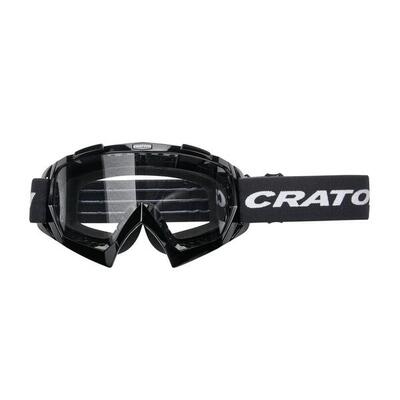 Cratoni MTB Brille C-Rage Rahmen schwarz glanz, Glas transparent