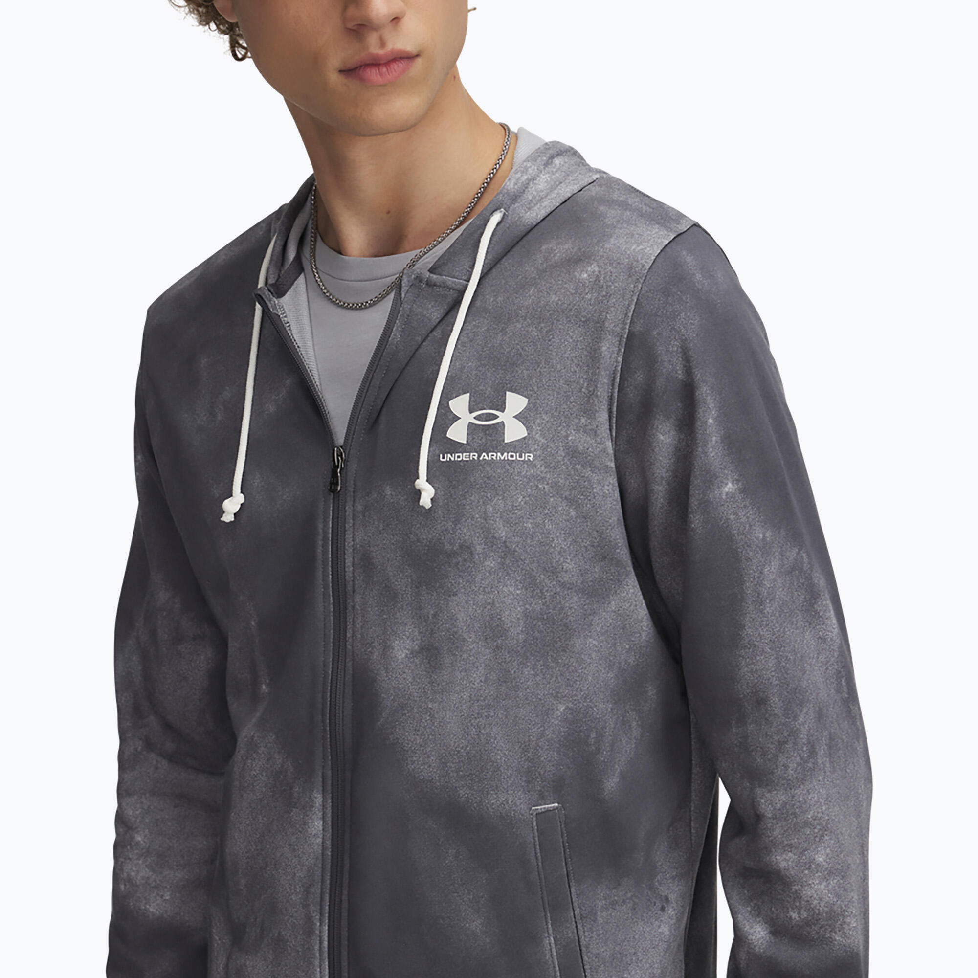 Sweat-shirt homme Under Armour Rival Terry Printed FZ 3/3