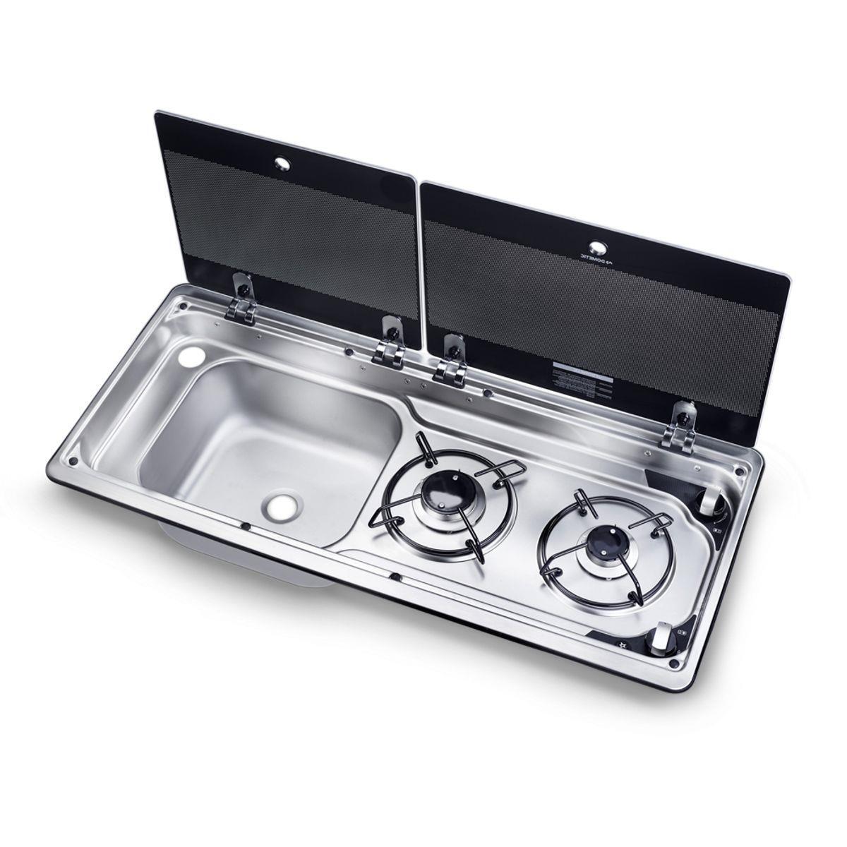 FIAMMA Dometic Smev 2-Burner Hob Sink Unit LH Piezo Ignition for Campervan