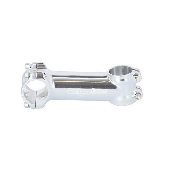 Ergotec A-Head Vorbau Shark Alu silber1 1/8",Ø31,8mm 110mm 7°