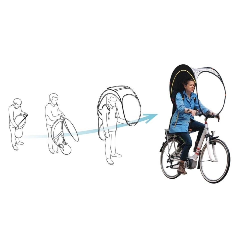 La protection pluie vélo qui remplace le vêtement de pluie (poncho, cape …) 2/7
