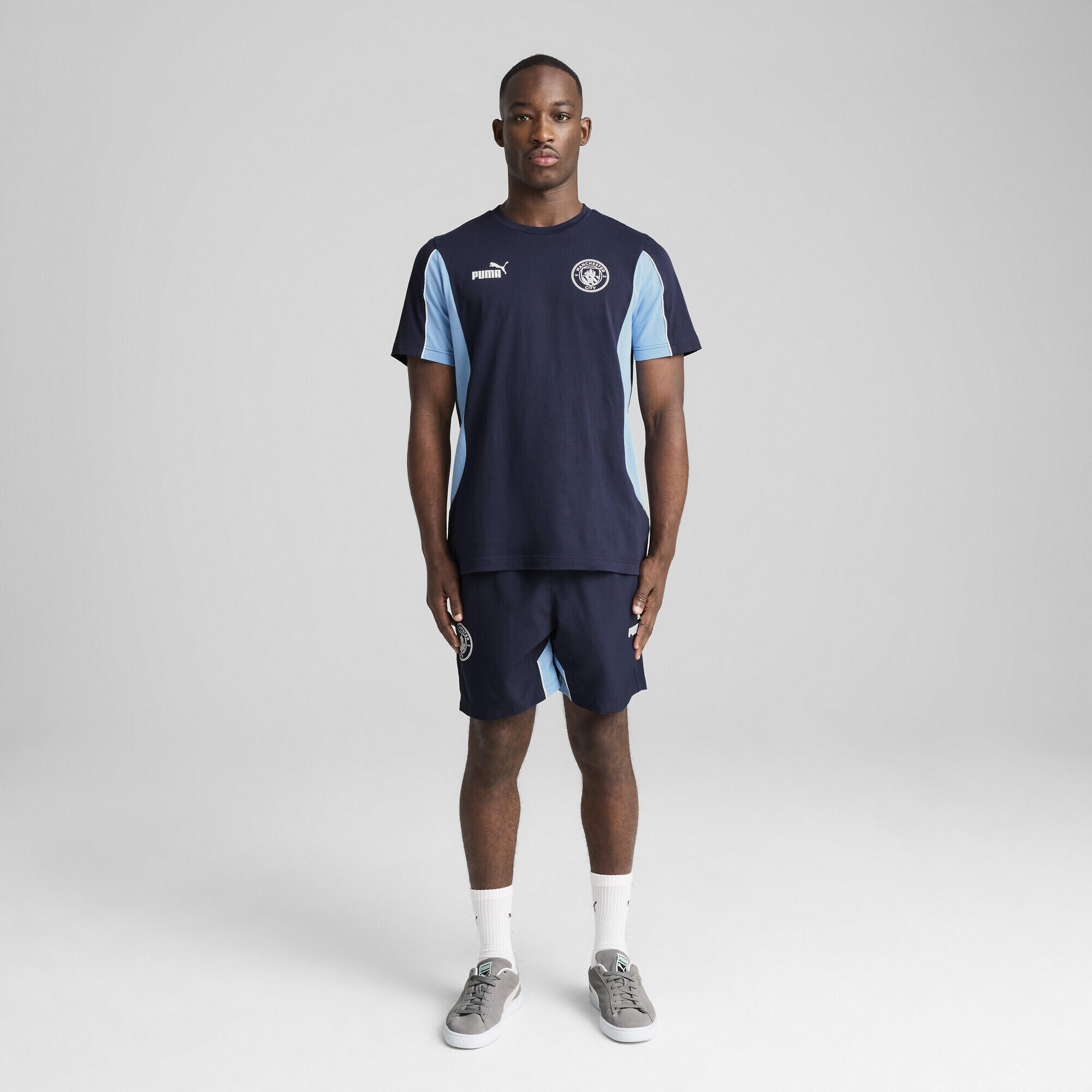 T-shirt Manchester City ftblARCHIVE Homme PUMA Navy Team Light Blue 5/7