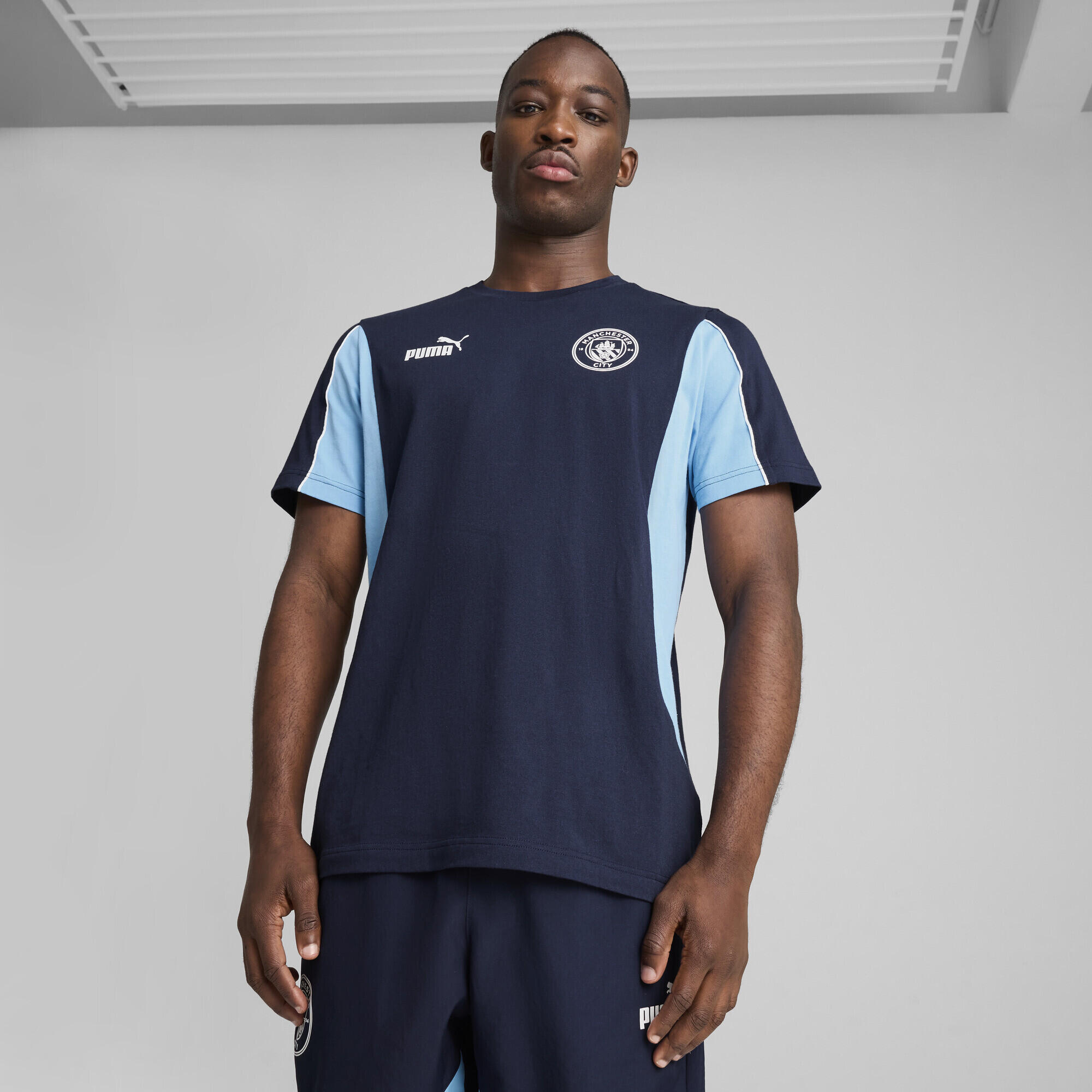 T-shirt Manchester City ftblARCHIVE Homme PUMA Navy Team Light Blue 2/7
