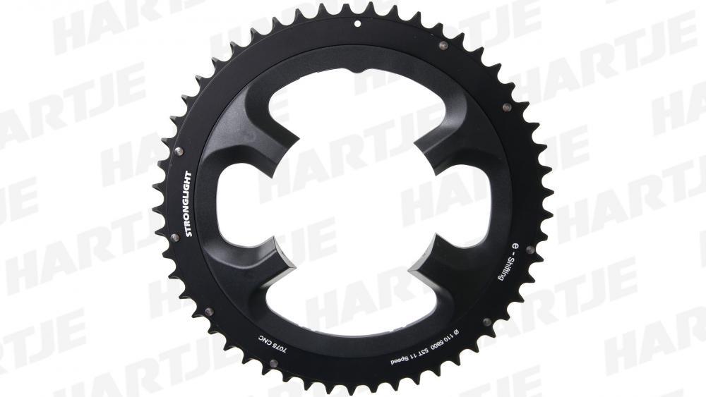 STRONGLIGHT corona 53T 4 bracci 110 mm BCD 11v alluminio nero. 3/3