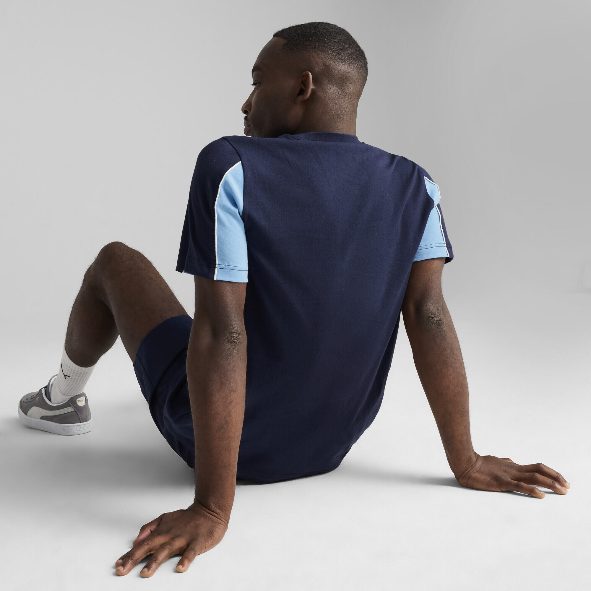 T-shirt Manchester City ftblARCHIVE Homme PUMA Navy Team Light Blue 3/7