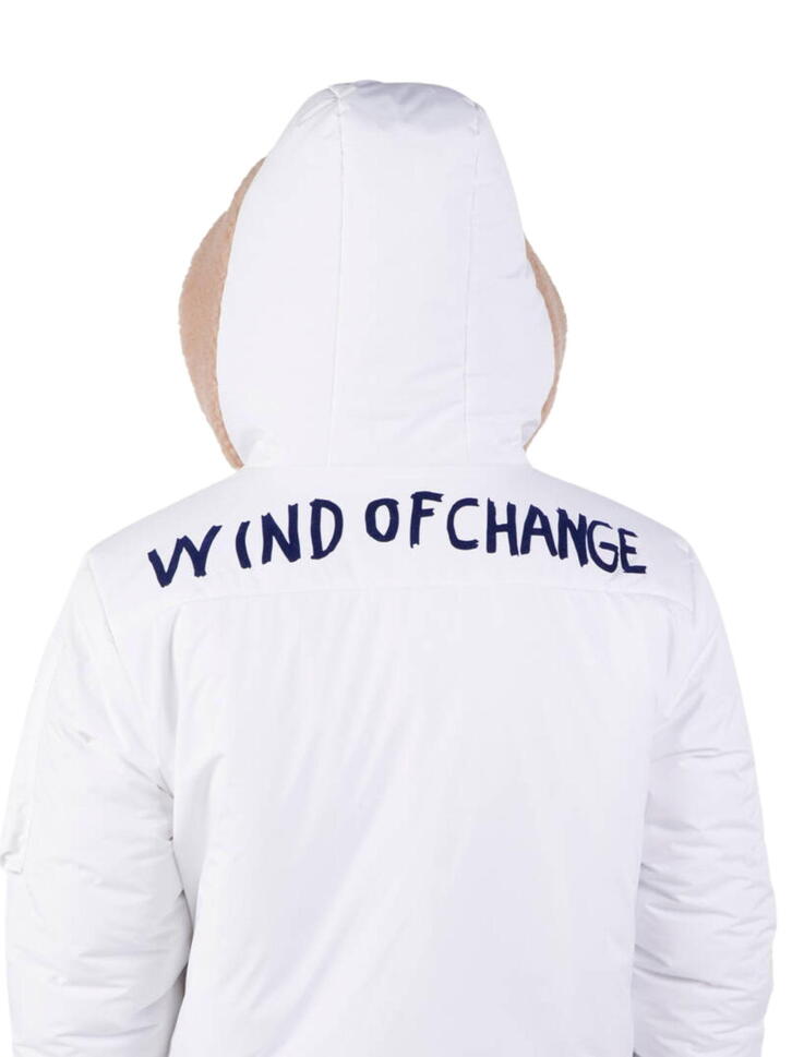 Kurtka narciarska Rossignol JCC damska W Yety Fleecy Bomber JKT biała