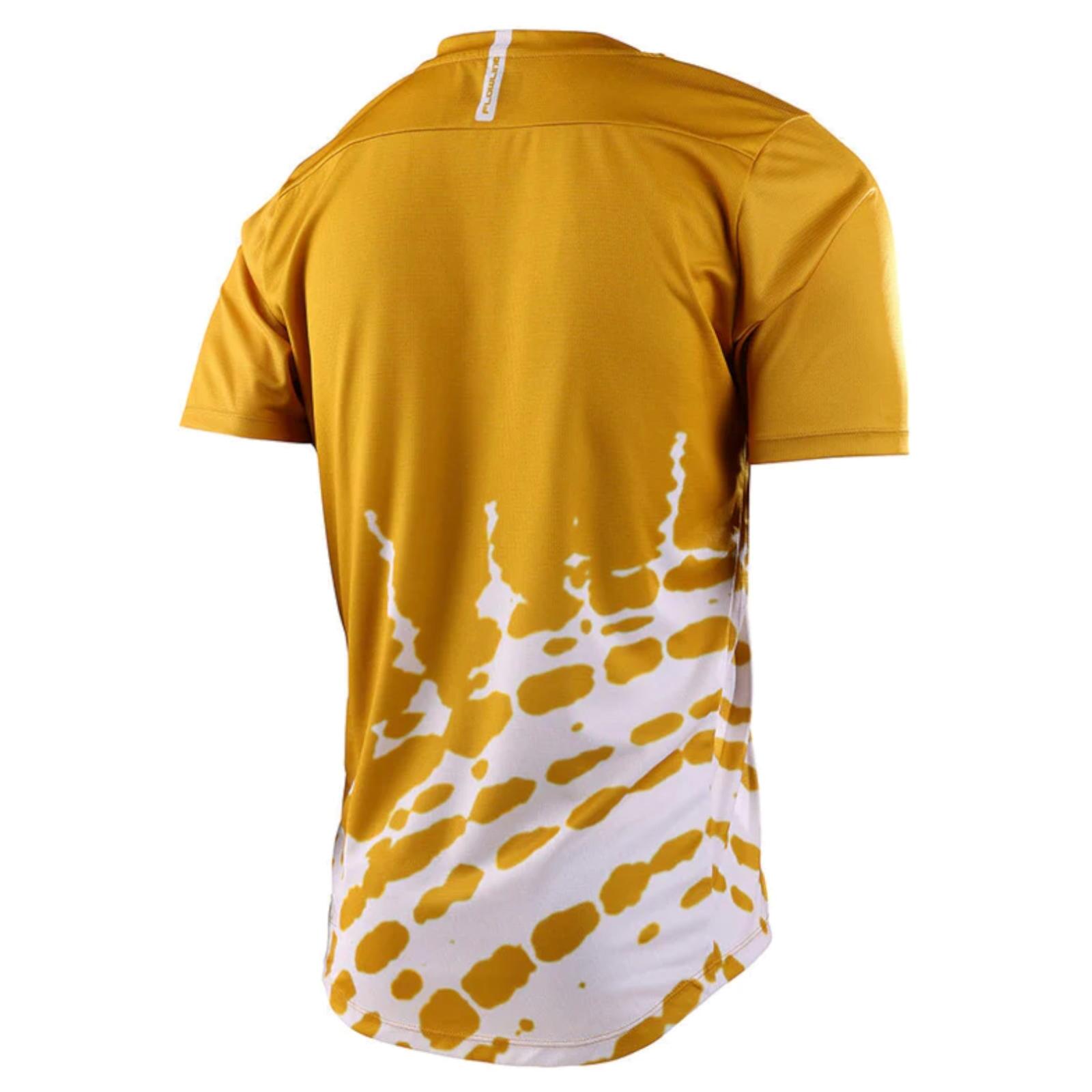 Camiseta MTB FLOWLINE de manga corta amarilla para hombre 2/3
