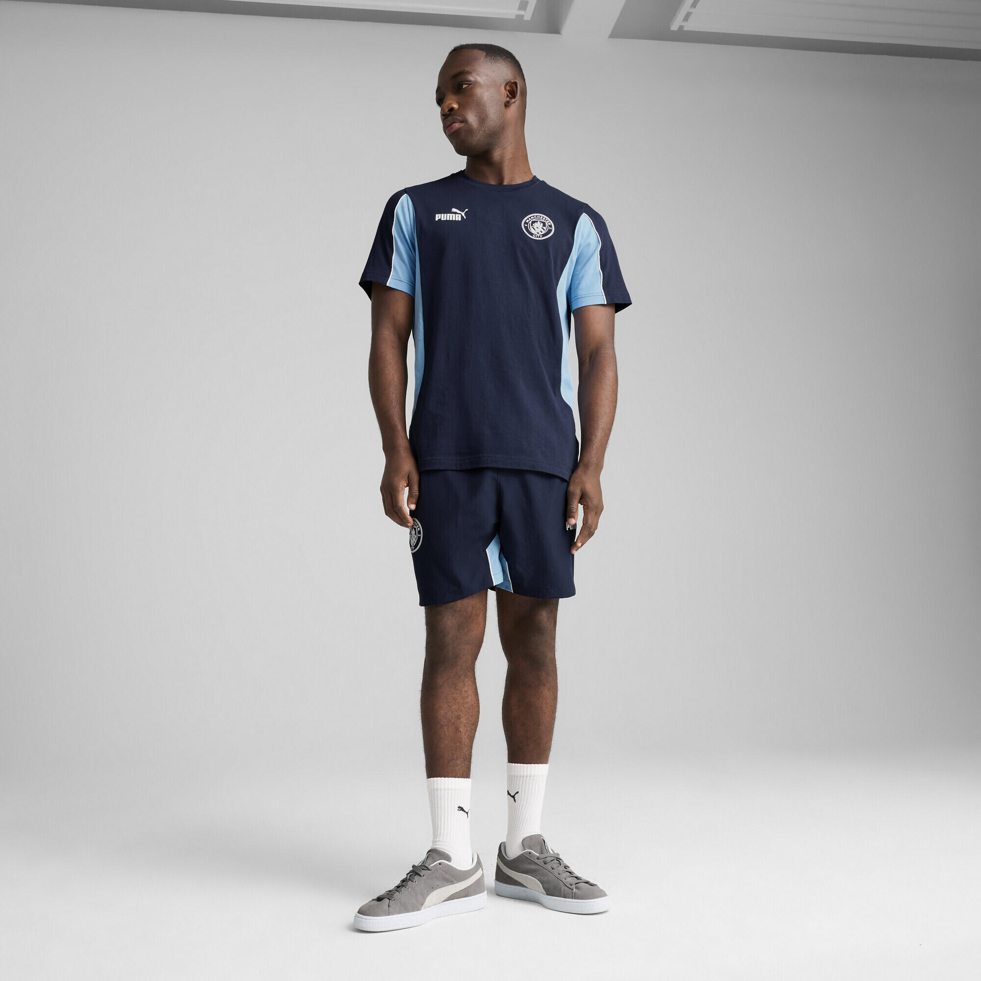T-shirt Manchester City ftblARCHIVE Homme PUMA Navy Team Light Blue 4/7