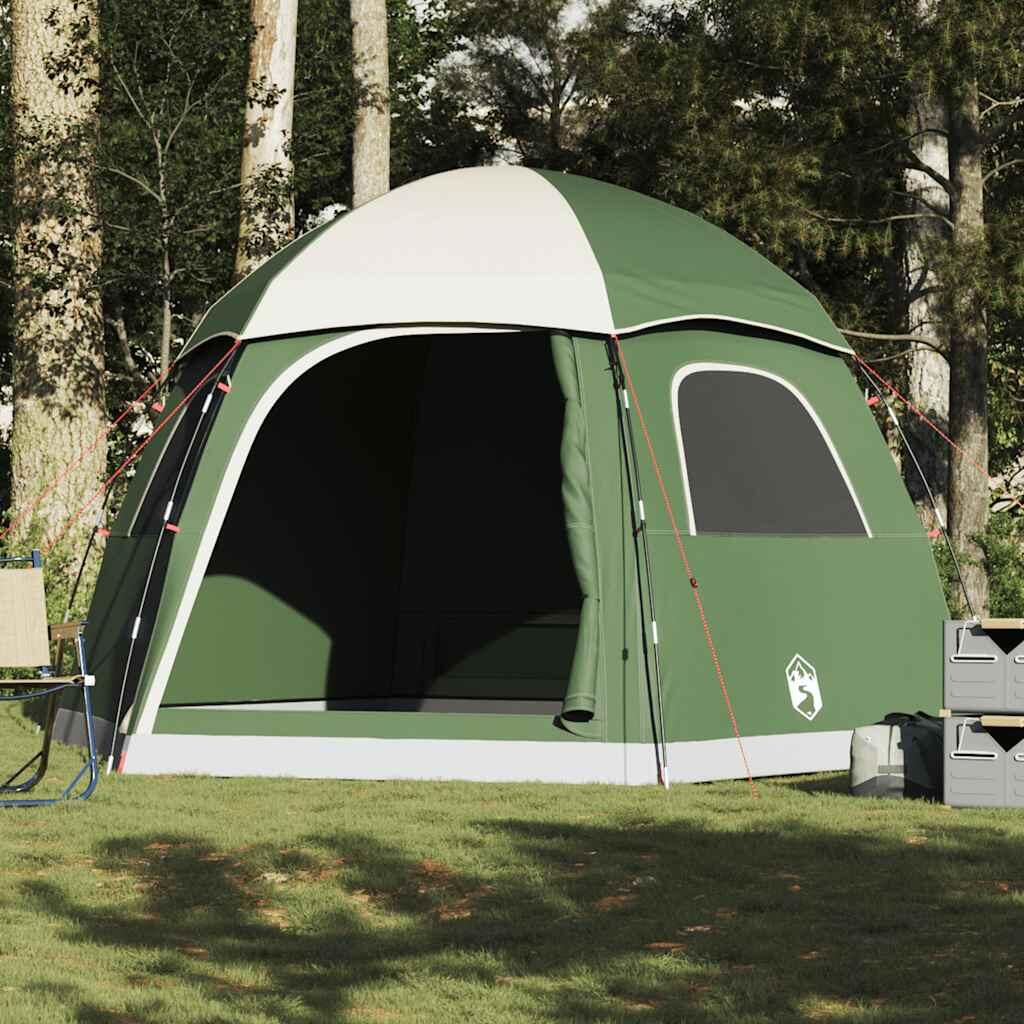 Tienda familiar iglú VidaXL 6 personas verde impermeable 4/7