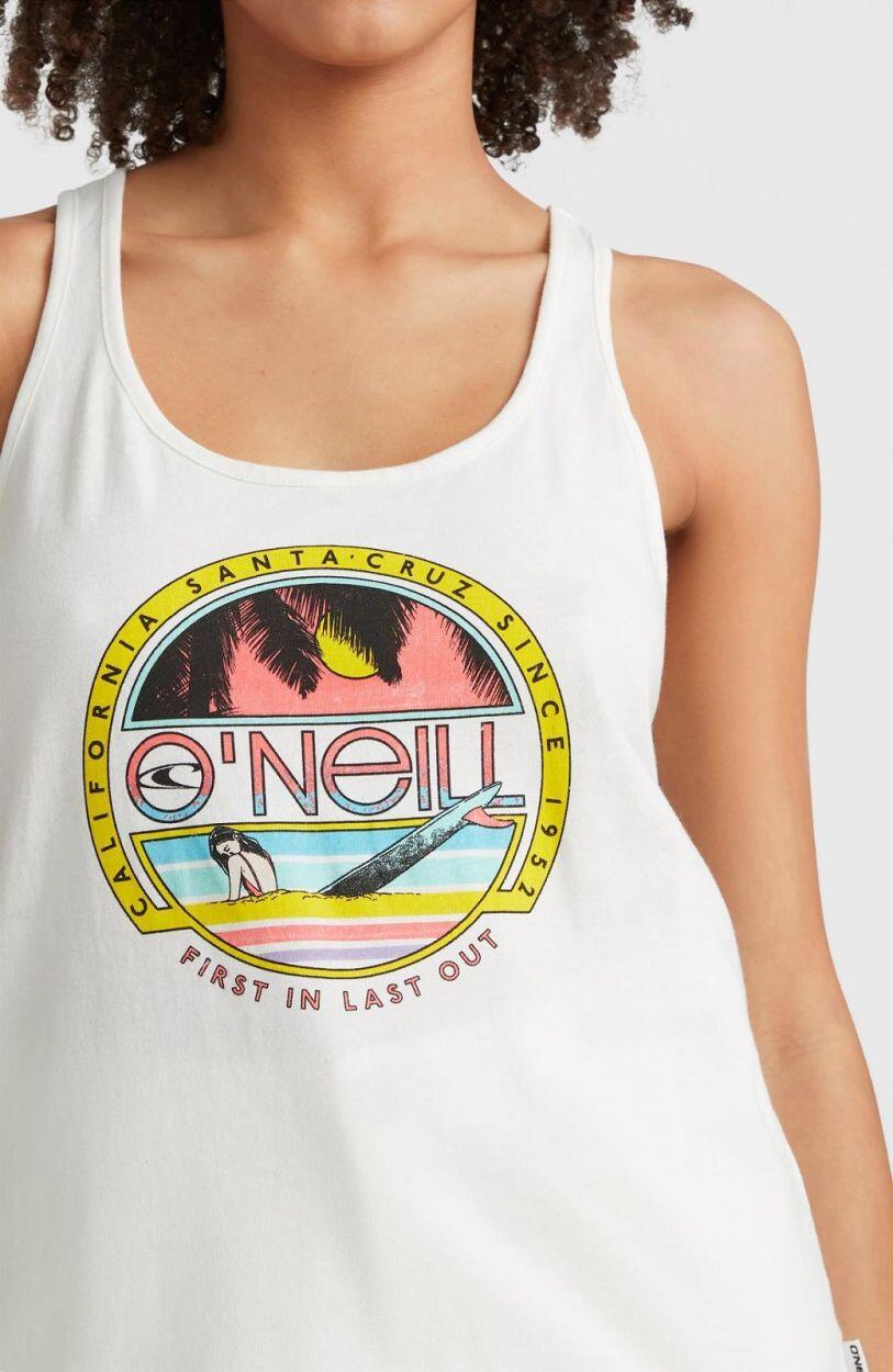 O'NEILL O'neill Hauts CONNECTIVE GRAPHIC TANK TOP  Femmes Snow white 4/5
