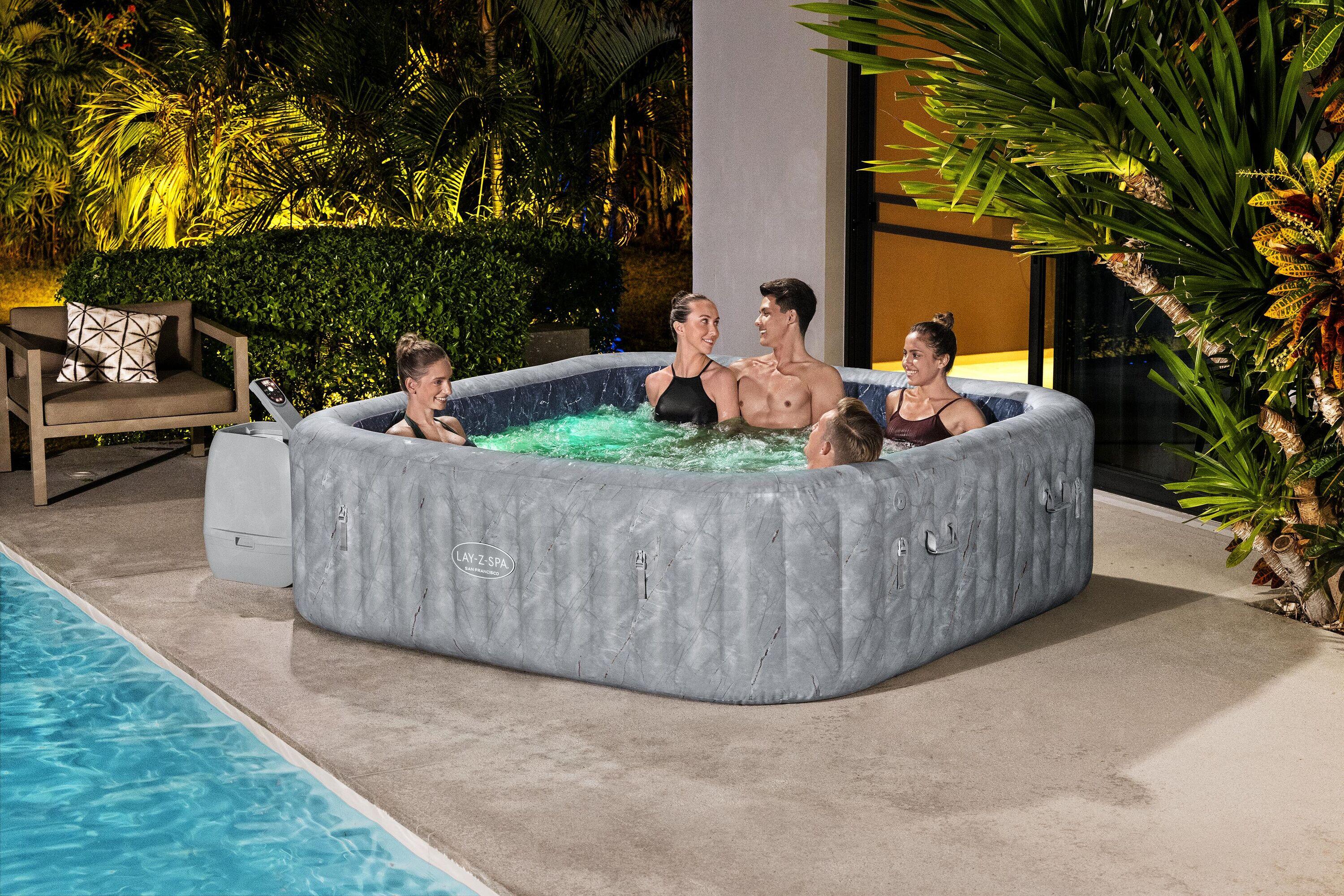 Bestway Spa Inflável Lay-Z-Spa San Francisco Smart Luxe HydroJet 230x230x71 cm 4/7