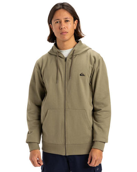 Hoody met Rits over de hele lengte BASIC ZIP Beige Heren