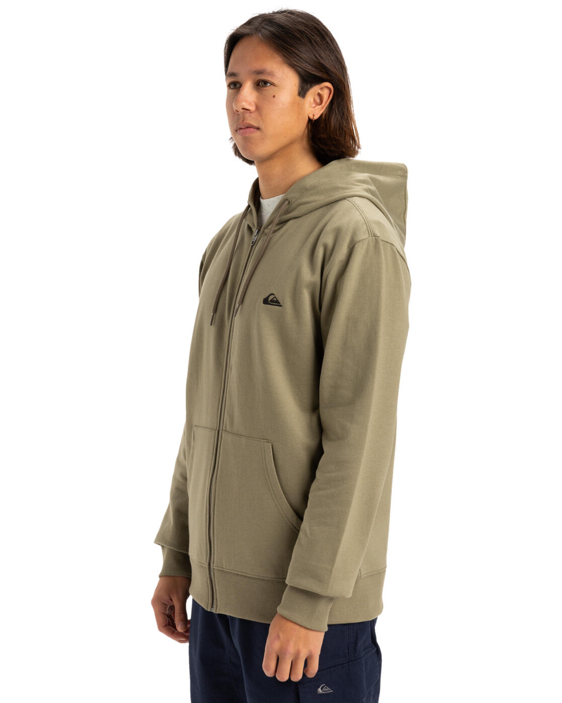 Sweat à capuche zippé BASIC ZIP Beige Homme 3/4