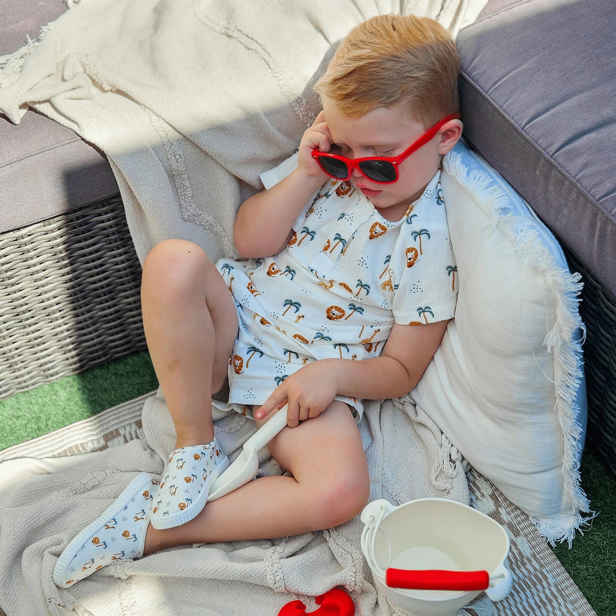 Swim Essentials | Multicolore Animali Completo Estivo Bambino - Cotone Organico 6/6