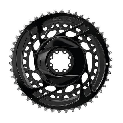 Sram Kettenblatt Force D2 Road 2x12-fach schwarz, 46/33 Zähne, DM, Alu