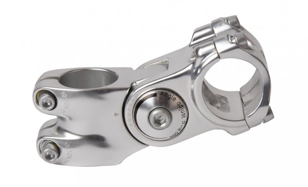 Ergotec A-Head Vorbau Octopus 2 Alu, silb./pol., 1 1/8",Ø 31,8mm,75 mm 3/3