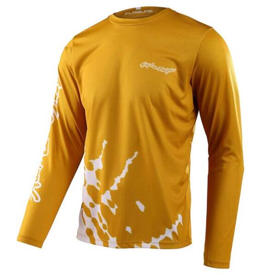 FLOWLINE Maillot VTT manches longues casual Jaune Homme