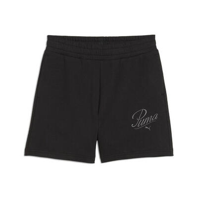 Ess script short met hoge taille voor dames, 13 cm puma black