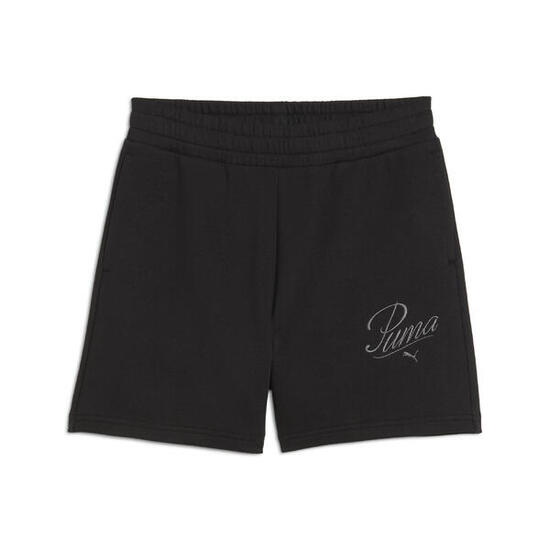 Short 5" taille haute ESS SCRIPT Femme PUMA Black