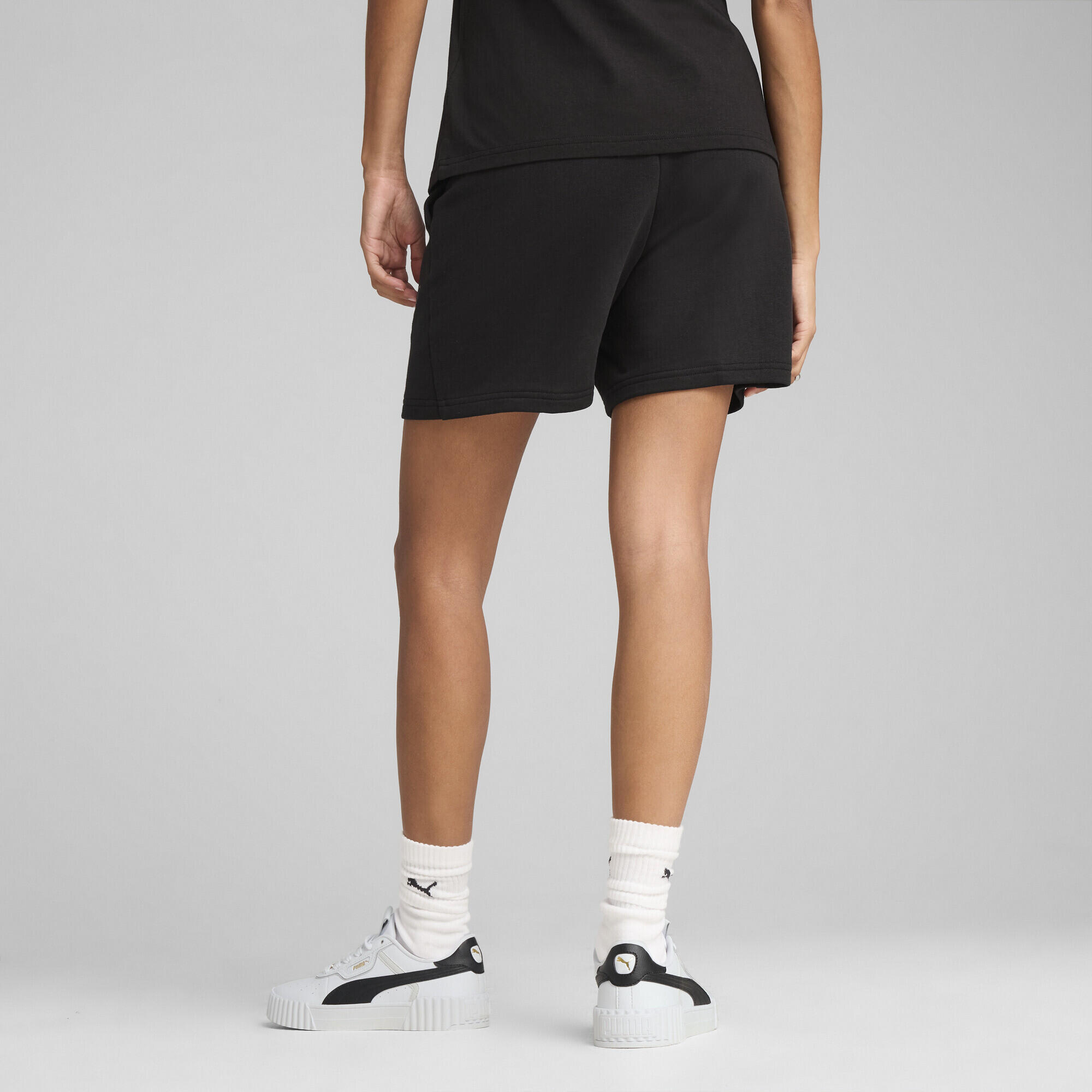 Short 5" taille haute ESS SCRIPT Femme PUMA Black 3/7