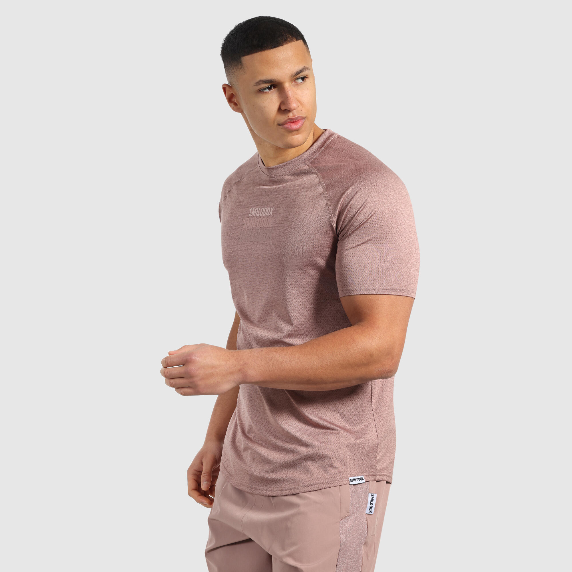 Herren T-Shirt Powerfit Triple Taupe 2/6