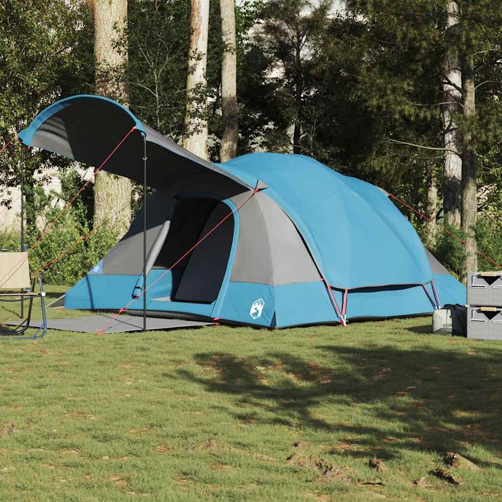 Tienda túnel VidaXL para 8 personas impermeable azul 4/7