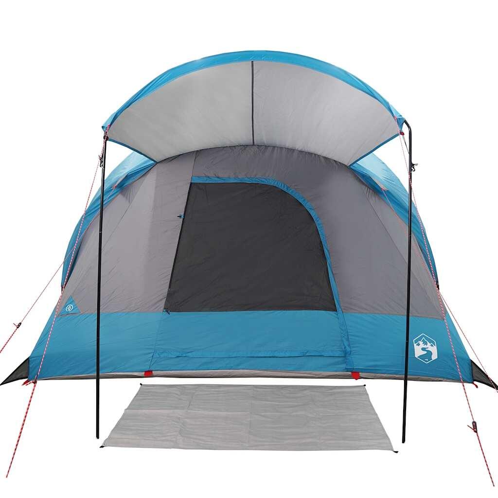 Tienda túnel VidaXL para 8 personas impermeable azul 6/7