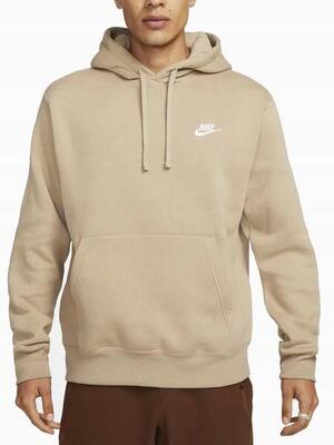 Felpa Con Cappuccio Adulto Unisex Nike Sportswear Club Nero Bianco
