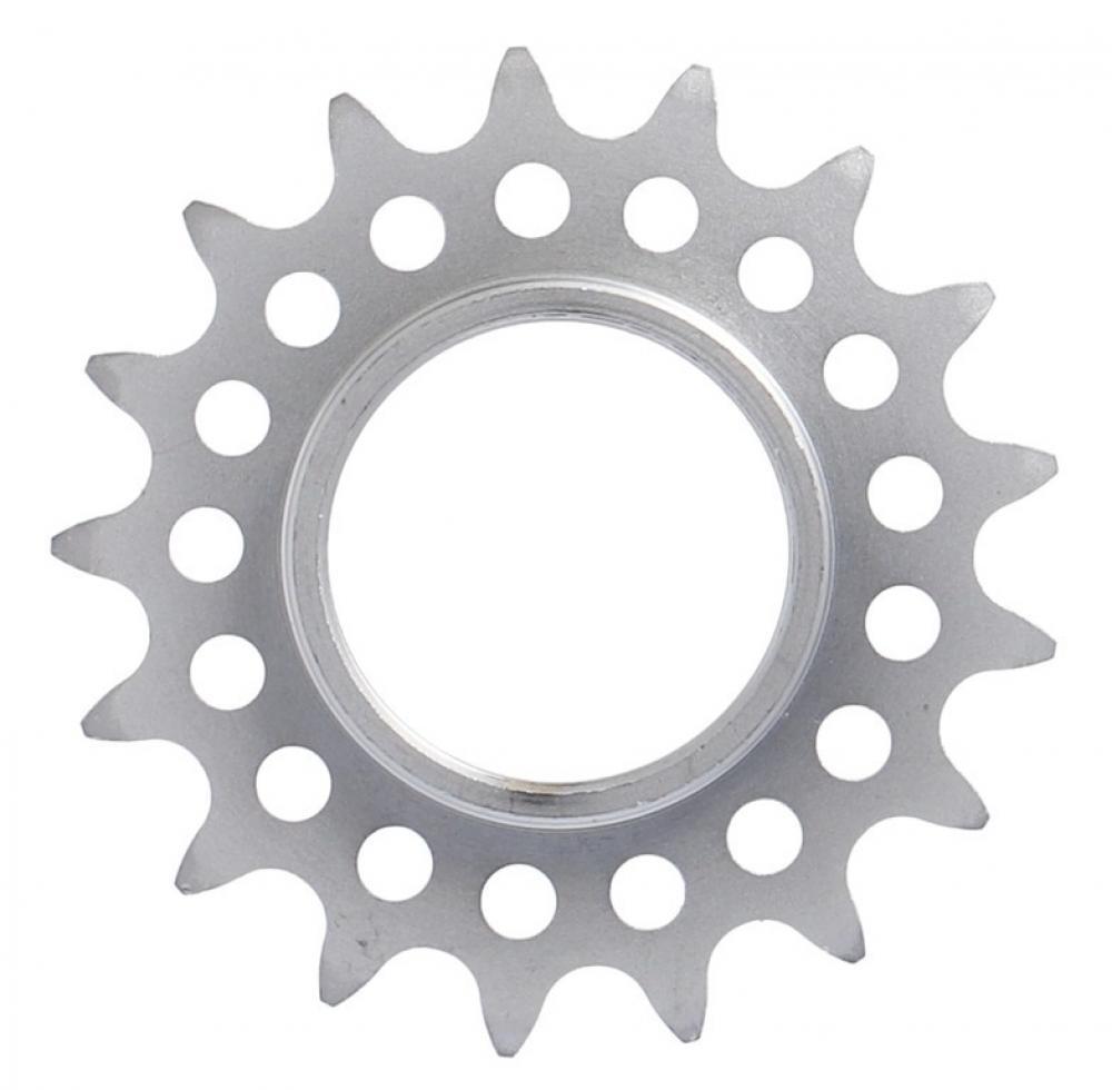 XLC Single Speed pignon 1/8", 17 dents avec filetage, chromé mat 2/3