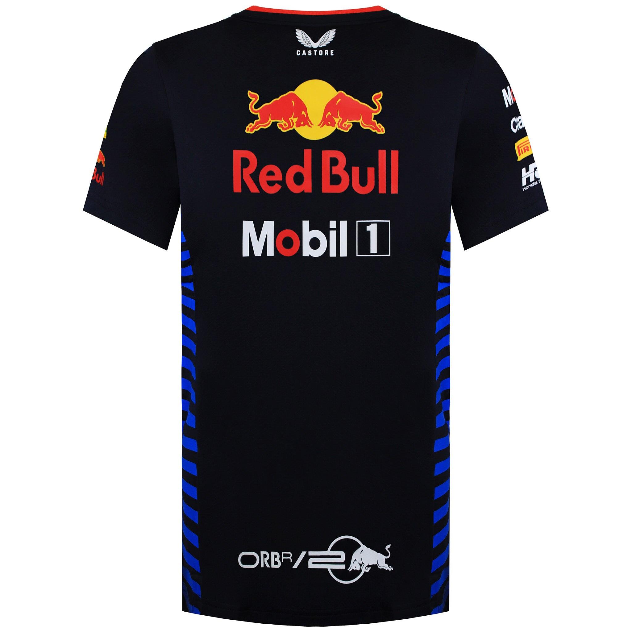 Red Bull Racing Official Teamline Set Up Mens Navy T-Shirt 4/4